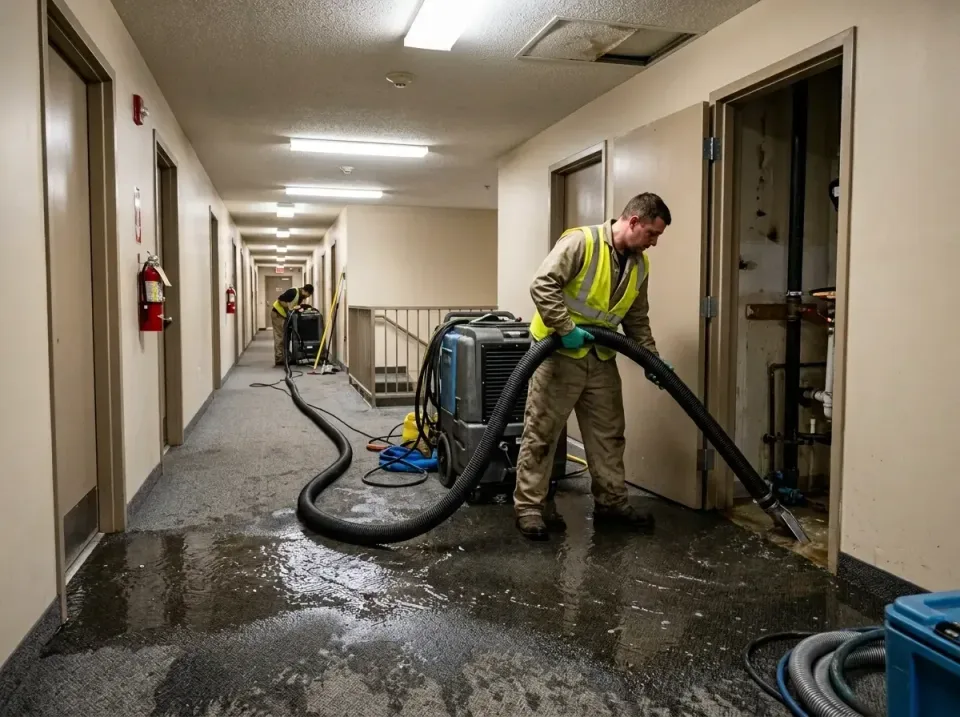 multi-unit-apartment-hallway-f-005 — frequently asked questions, Emergency Burst Pipe Water Extraction & Removal in Martins…